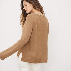 Jenni Kayne Everyday Sweater in Dark Camel (NWT)